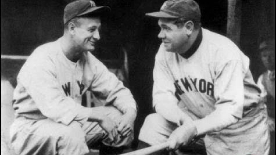 Lou Gehrig and Babe Ruth
